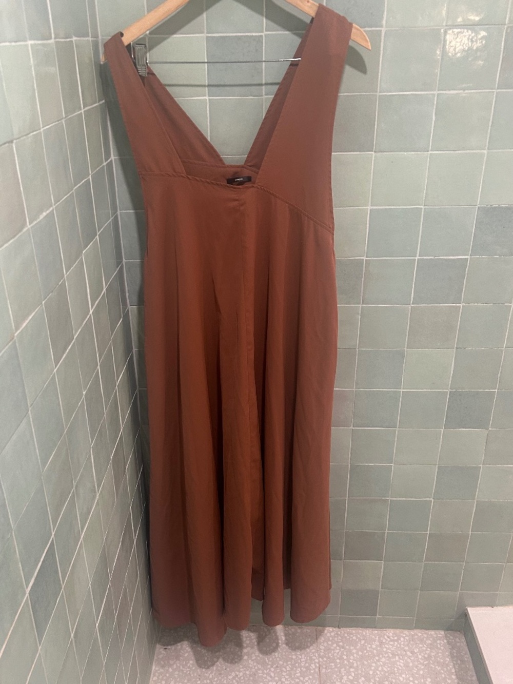 OSMOSIS / Japanese brand / Beige midi skirt / One size